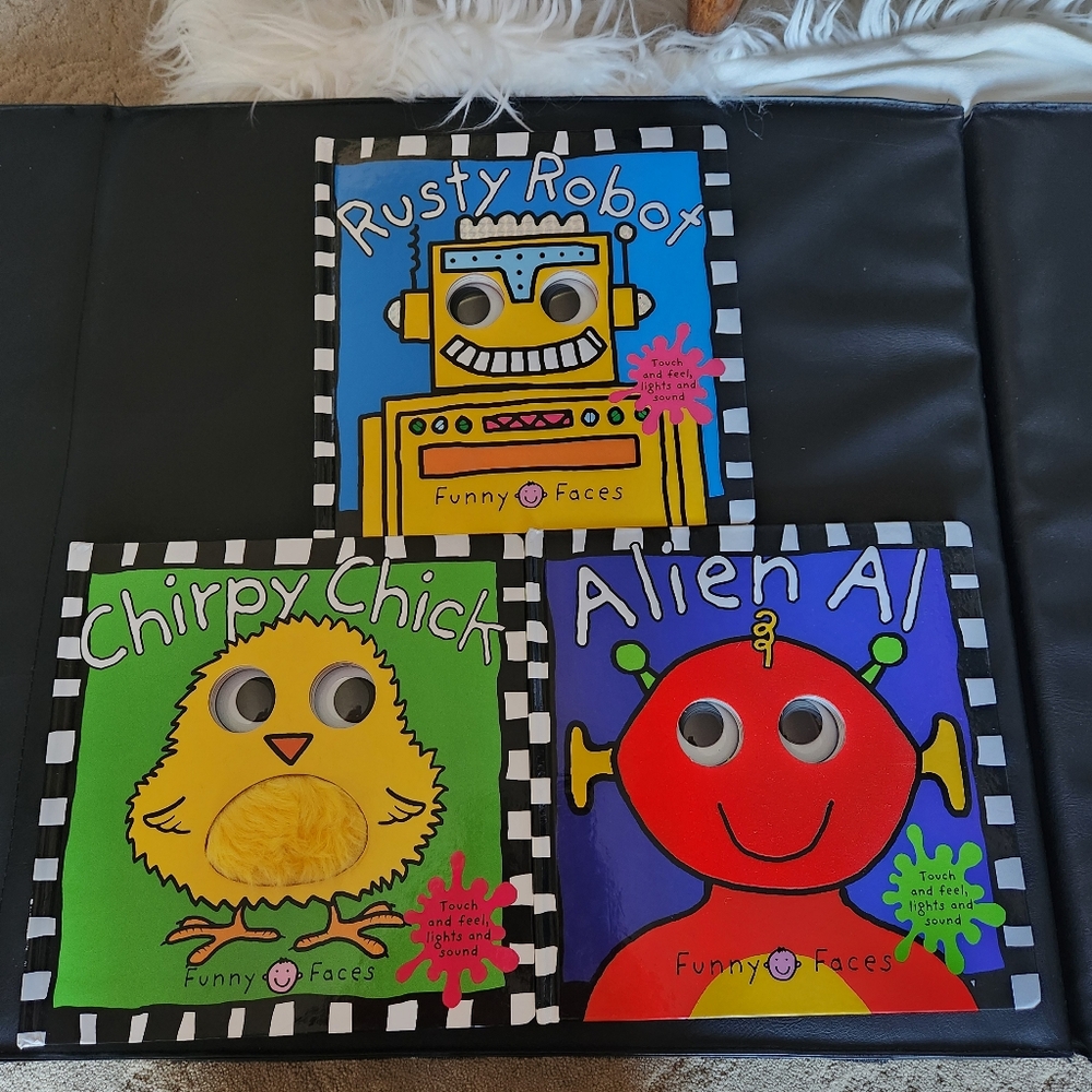 Funny Faces Lot of 3 Roger Priddy Hardback Book